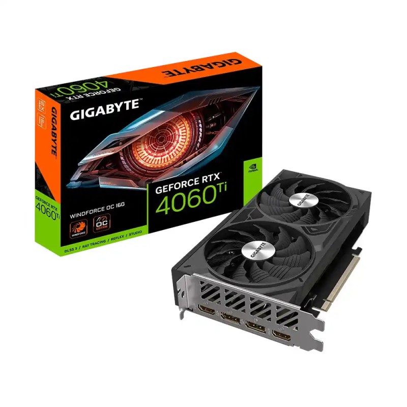 Grafička karta Gigabyte RTX 4060 Ti WINDFORCE OC GDDR6 16GB GV-N406TWF2OC-16GD