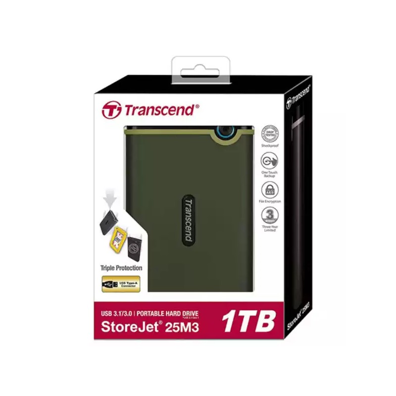 Eksterni hard disk 1TB Transcend TS1TSJ25M3G 3.1