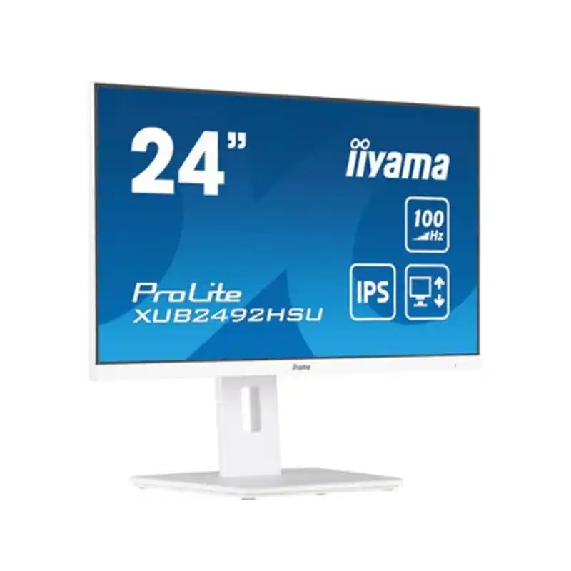 Monitor 24 Iiyama XUB2492HSU-W6 1920x1080/Full HD IPS/100Hz/4ms/HDMI/DP/USB/Zvučnici/beli