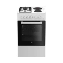 Kombinovani Elektricni sporet Beko FSS 54010 DW/85x50x60/4 funkcije/2 gorionika/2 ringle/60l rerna