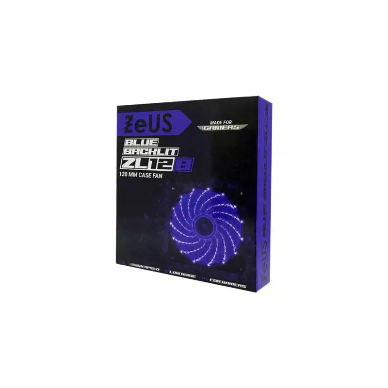 Case Cooler 120x120 ZEUS Blue led light Case Cooler 120x120 ZEUS Blue led light