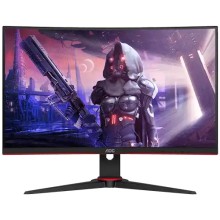 Monitor 23.6 AOC C24G2AE/BK C 1920x1080/Full HD/VA/165Hz/1ms/VGA/2xHDMI/DP/Zvučnici/Curved