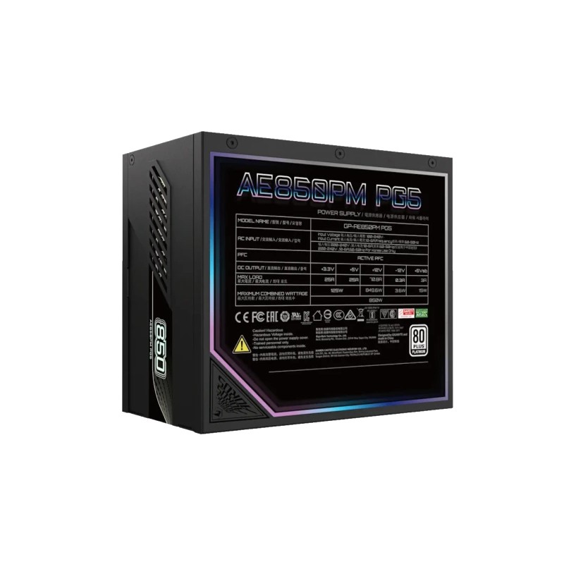 Napajanje 850W Gigabyte Aorus Elite Platinum PG5 Modularno Napajanje 850W Gigabyte Aorus Elite Platinum PG5 Modularno