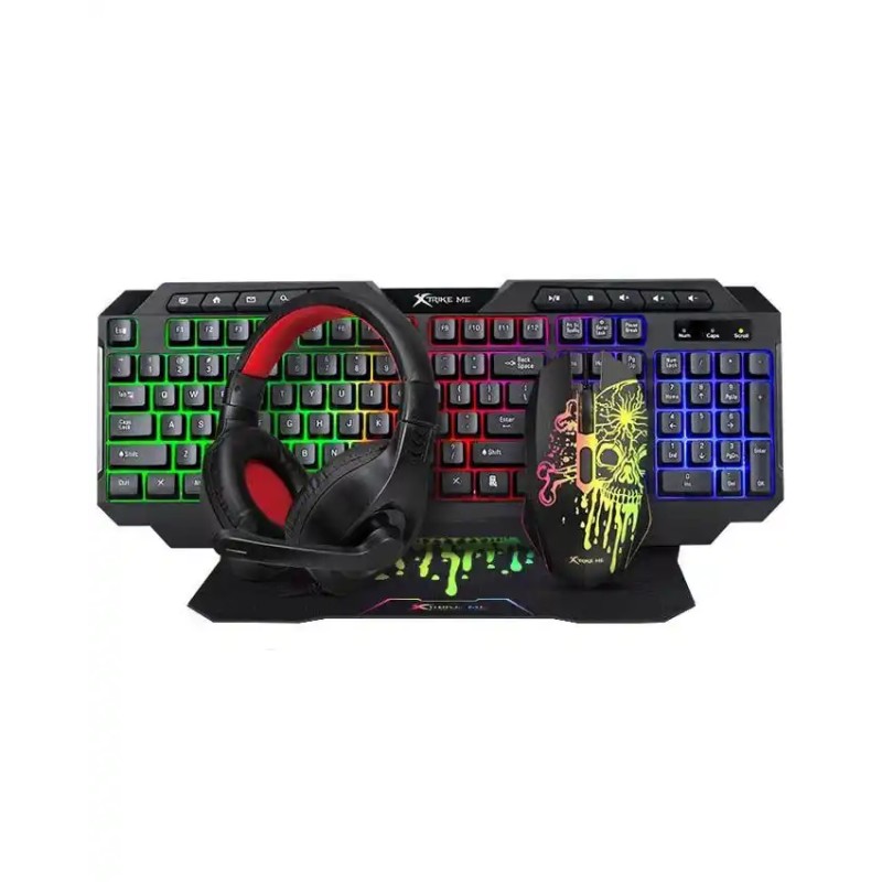 Tastatura + miš + podloga + slušalice Xtrike CMX415 USB 4u1 Tastatura + miš + podloga + slušalice Xtrike CMX415 USB 4u1