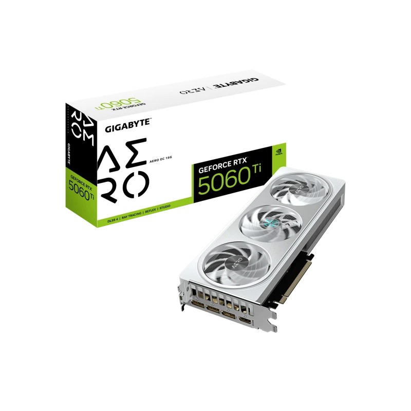 Grafička karta Gigabyte GeForce RTX 5060 TI Aero OC GV-N506TAERO OC-16GD 16GB GDDR7 Grafička karta Gigabyte GeForce RTX 5060 TI Aero OC GV-N506TAERO OC-16GD 16GB GDDR7