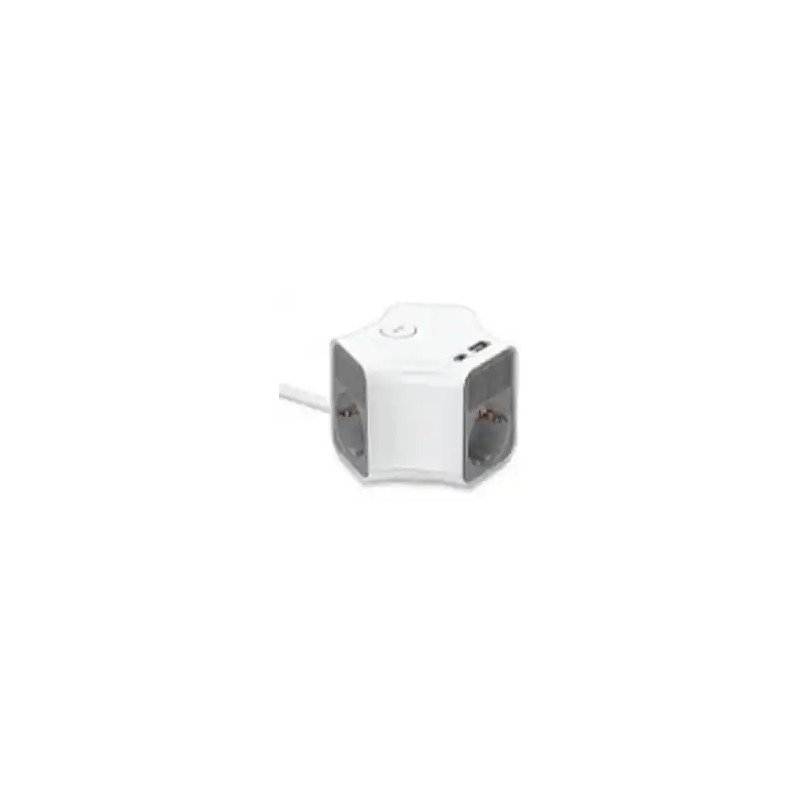 Produžni kabl sa prenaponskom zaštitom sa 3 utičnice MAX MPS-03UG-3M/3m/USB portovi(USB A + USB C )