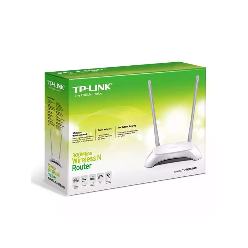 Wireless Router TP-Link TL-WR840N 300Mbps/ext2x5dB/2,4GHz/1WAN/4LAN/USB